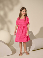 Платье с оборками для девочки Next AT3-012, Фуксия