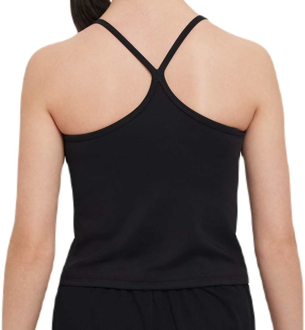 Футболка для девочки Nike Girls Dri-FIT Indy Tank Sports Bra - black/white - Black