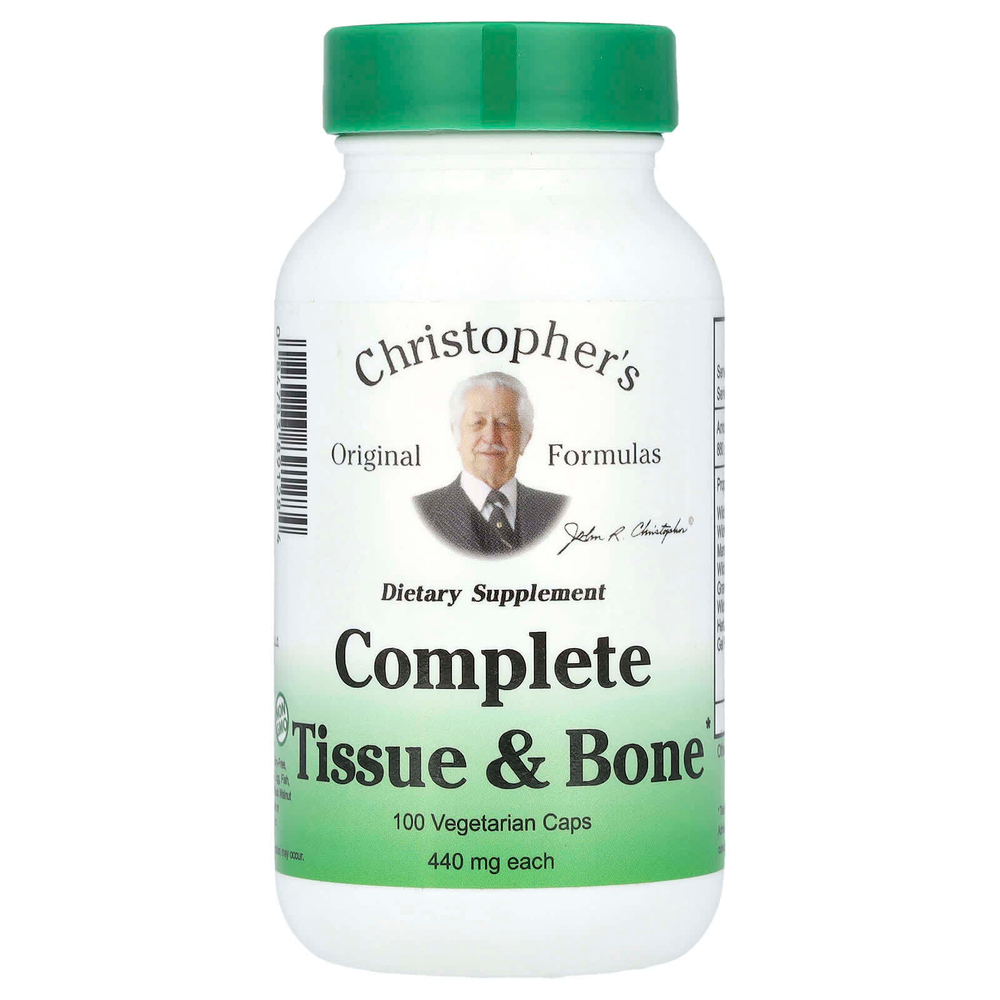 Christopher's Original Formulas, комплекс для тканей и костей, 440 мг, 100 вегетарианских капсул