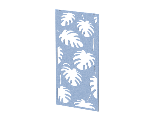 Перегородка с декором "Пальмы" (фурнитура в комплекте) 120х1,2х240