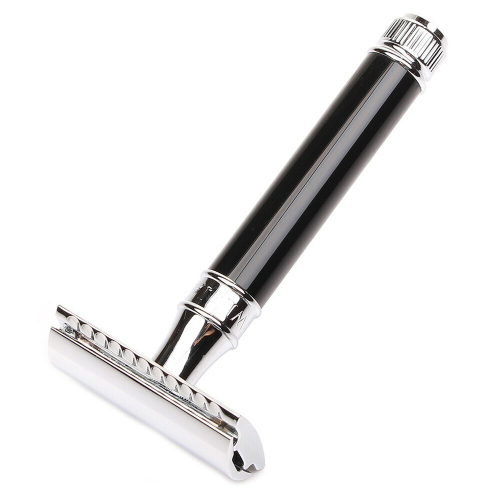 Edwin Jagger Black DE86BL - Станок Т-образный черная смола хром