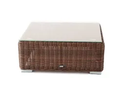 "Лунго" журнальный столик плетеный, цвет коричневый
