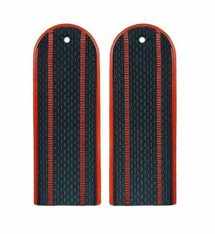 Погоны серо-синие МЧС с двумя просветами (на пластике)