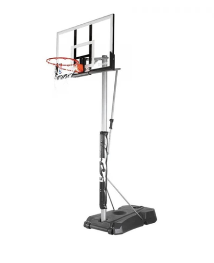 Мобильная баскетбольная стойка Spalding Silver Portable Acrylic 52”