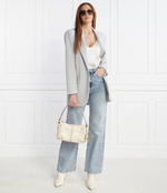 Кожаная сумка через плечо Michael Kors - кремовый(32S3GATU3L)