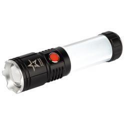 Светодиодный фонарь АРМИЯ РОССИИ MA-703 Тайфун ручной, аккумуляторный,10Вт, 6 режимов, Li аккумулятор, магнит, крючок | Универсальные  фонари