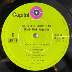 Винтажная виниловая пластинка LP The Best Of Grand Funk (Japan 1971) (Obi) Nothing Is The Same