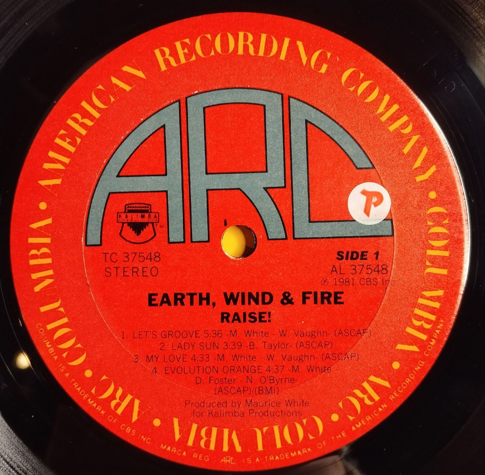 Винтажная виниловая пластинка LP Earth, Wind and Fire Raise (USA 1981)