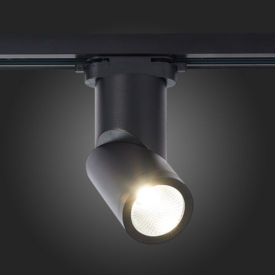 ST650.446.10 Св-к трек. Черный LED 1*10W 4000K 800Lm Ra>90 38° IP20 D60xH190 165-265V BASE