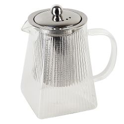 Чайник заварочный с фильтром "Pyramid" v=950мл (боросиликатное стекло) (индивидуальная упаковка)
