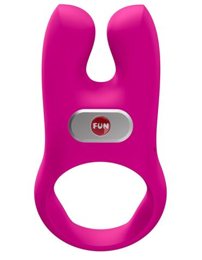 Лиловое эрекционное виброкольцо Nos (Цвет: розовый)