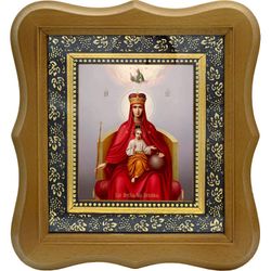 Державная икона Божьей Матери на холсте.