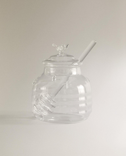 Zara Home сахарница из боросиликатного стекла, цвет прозрачный, 12 см