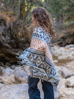 Шарф теплый с орнаментом Сканди