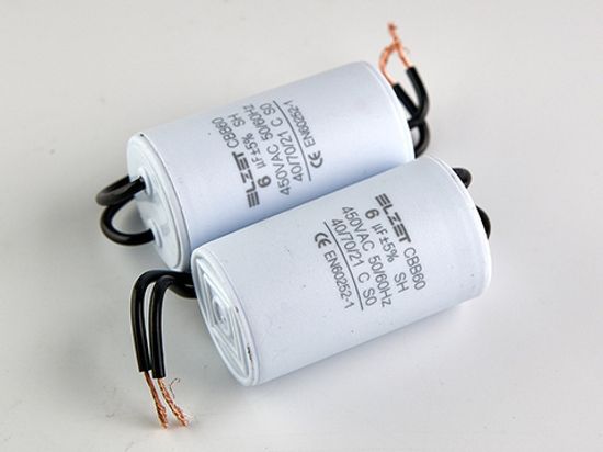 Пусковой конденсатор 6мкФ 450в гибкие выводы / CBB60 / ELZET
