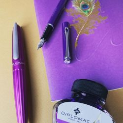 Перьевая ручка Diplomat Traveller deep purple с пером F (D40703023) 4