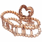 Заколка-краб для волос на блистере «Cruella- Сердце», микс 6 цветов, 9,5 см