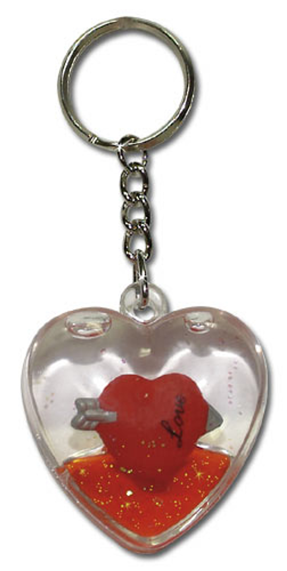Брелок Сердце (Цвет: прозрачный)