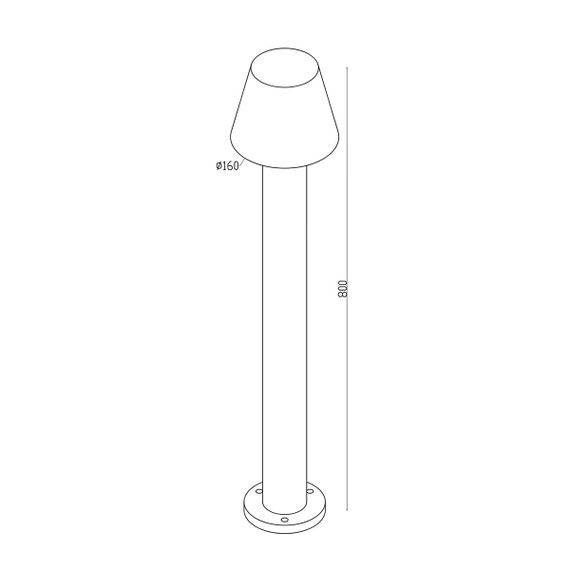 Уличный светодиодный светильник Maytoni Harz O421FL-L5W