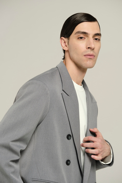 Пиджак двубортный | grey