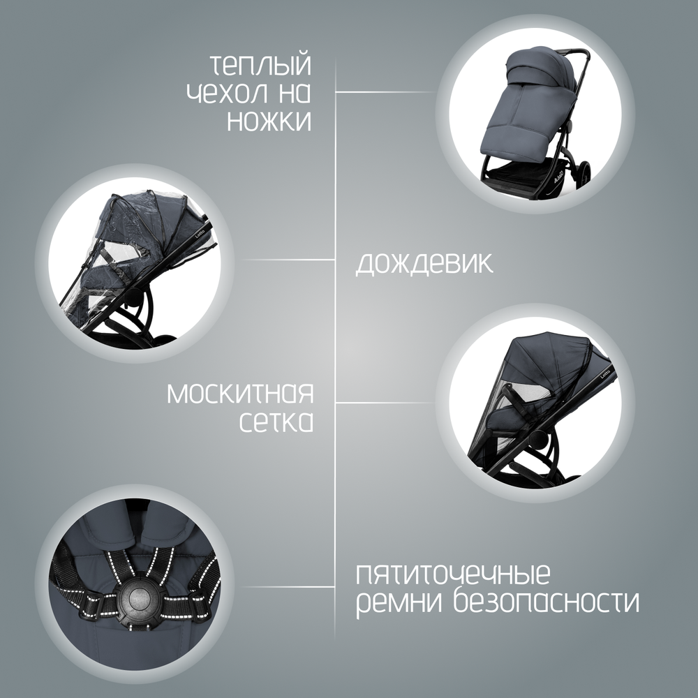 Модульная коляска BubaGO Lotta Thermo 3в1