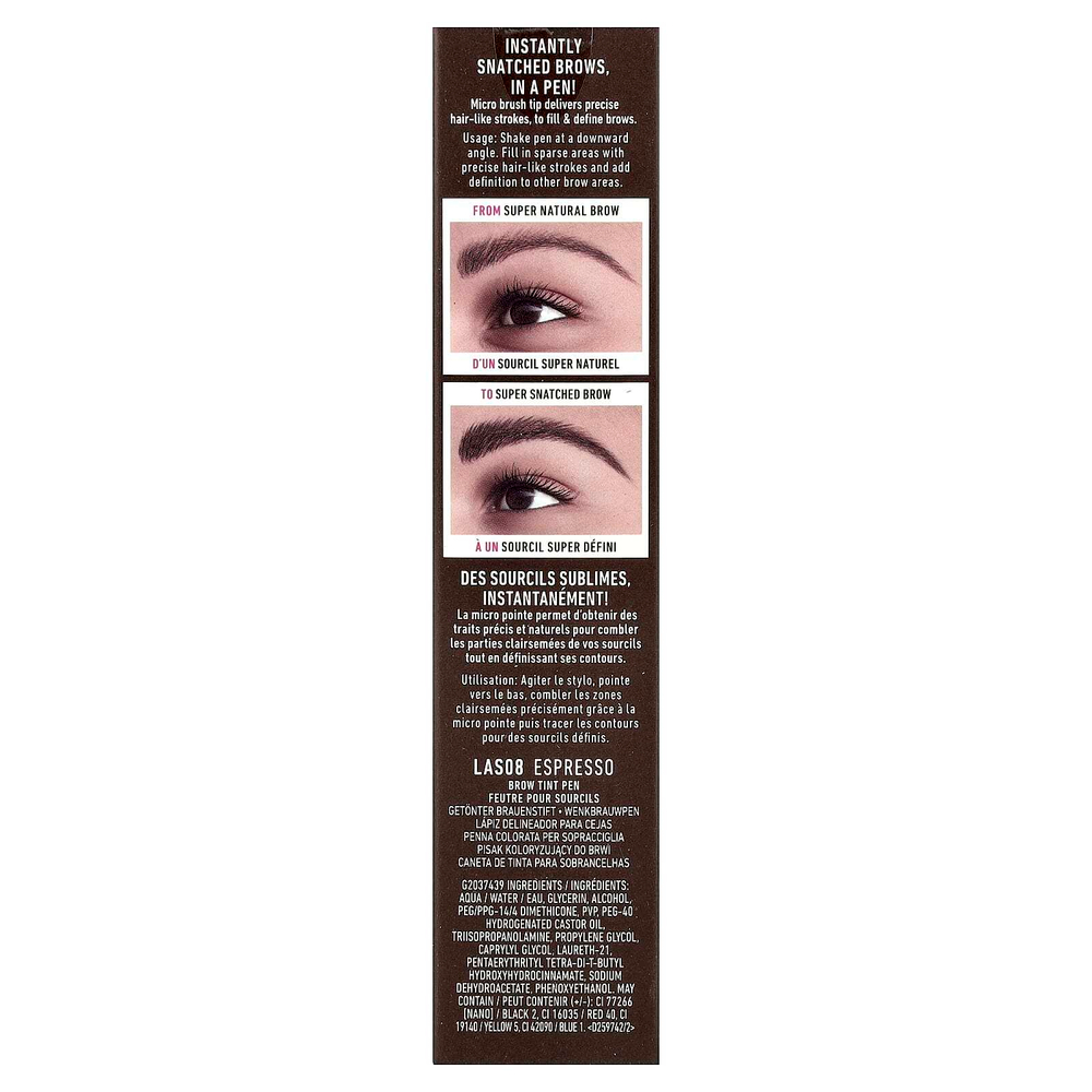 NYX Professional Makeup, Поднимите и бросьте! краска для бровей, оттенок 08 эспрессо, 1 мл (0,03 жидк. унции)