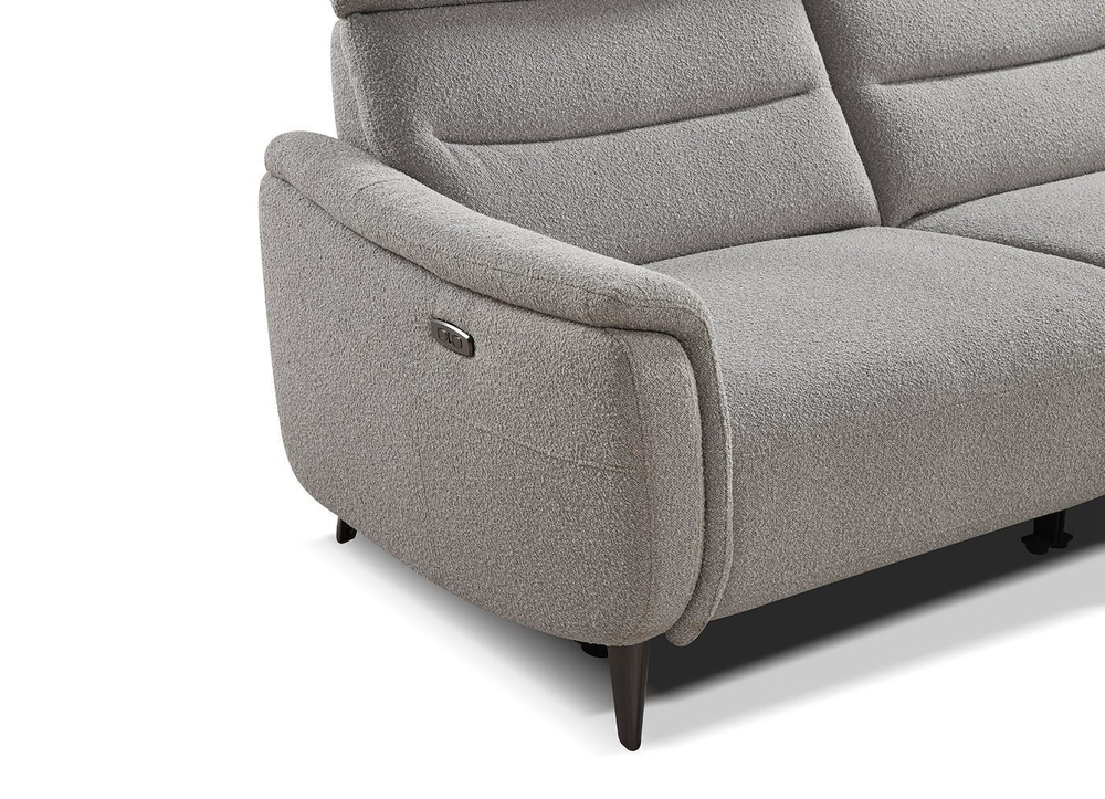 Диван-реклайнер Cheretto (3-х местный) серый