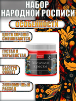 Набор меловых красок для народной росписи 20 мл (9 шт)