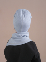 Снуд трикотажный (Серый меланж)