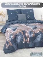 Постельное белье 2 спальное, бязь, наволочки 70х70, 100% хлопок, ивановский текстиль постельное белье, новогодние подарки