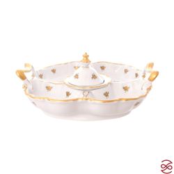 Менажница Queen's Crown Золотая роза 32 см