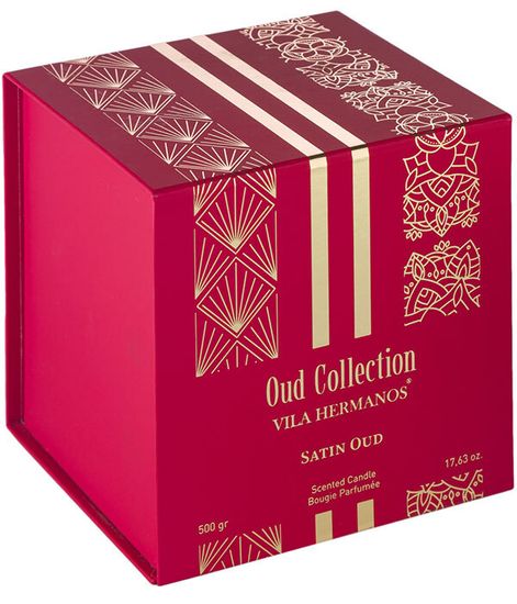 Satin Oud red, свеча Vila Hermanos Oud collection, Ladenac Milano