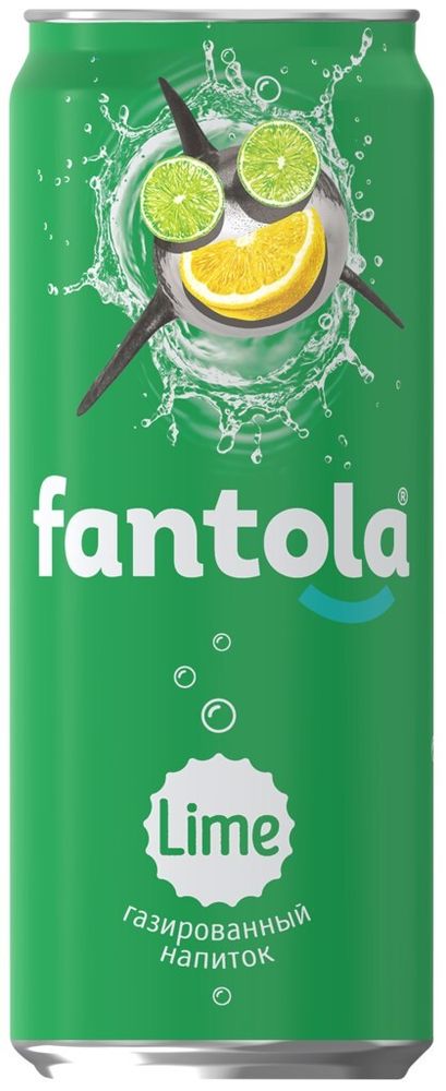 Напиток газированный Fantola, lime, 0,33 л