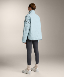 Oysho Водоотталкивающая стеганая куртка FELLEX® с AEROGEL, пыльно-синий