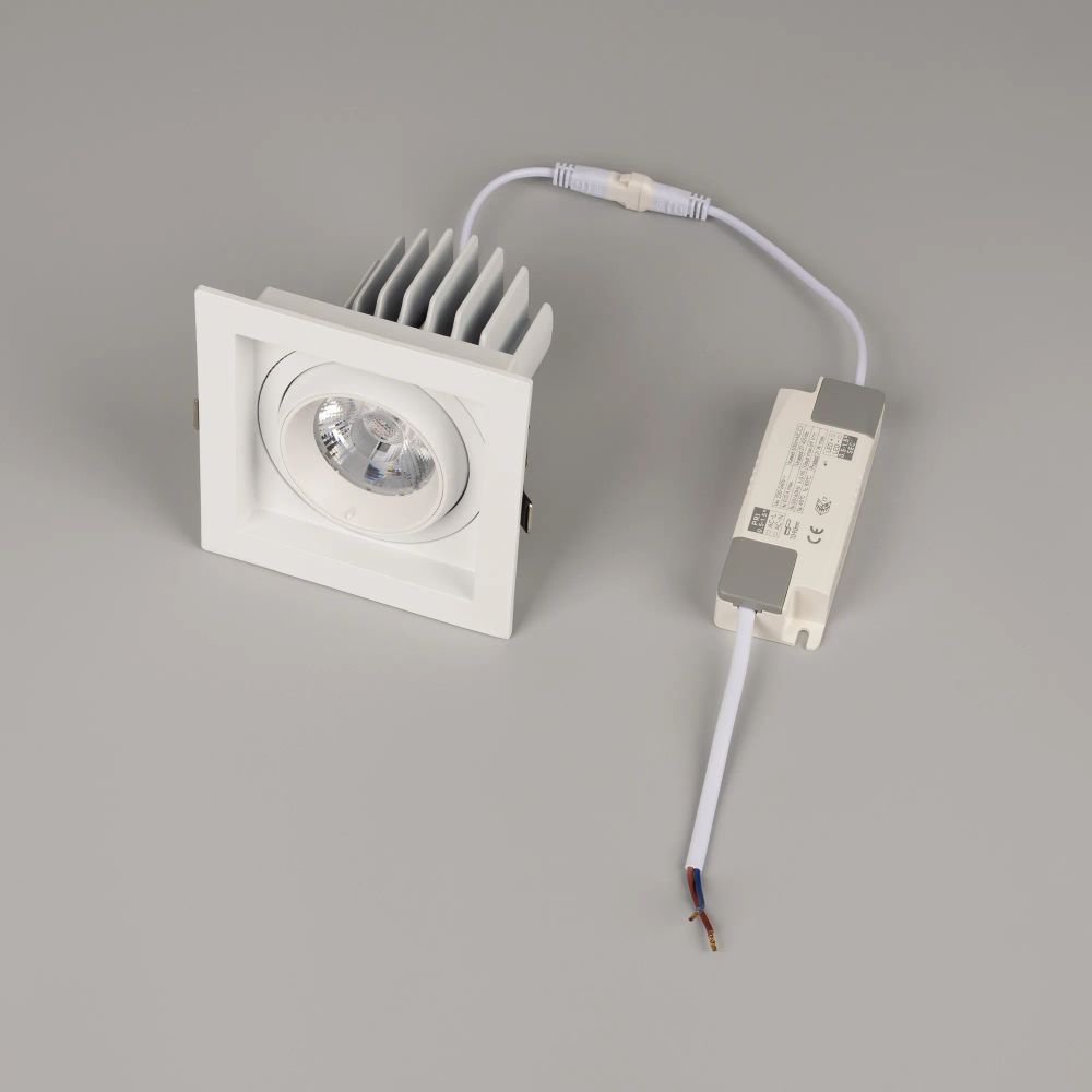 Светильник MS-VORTEX-BUILT-S117x117-20W Warm3000 (WH-WH, 20 deg, 230V) (Arlight, IP20 Металл, 5 лет) 057916