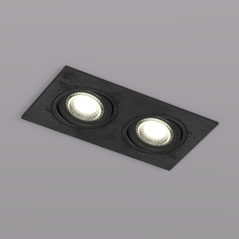 DK3022-BK Встраиваемый светильник, IP 20, 10 Вт, GU5.3, LED, черный, пластик