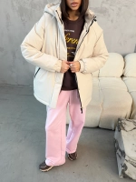 Куртка весенняя удлиненная с капюшоном