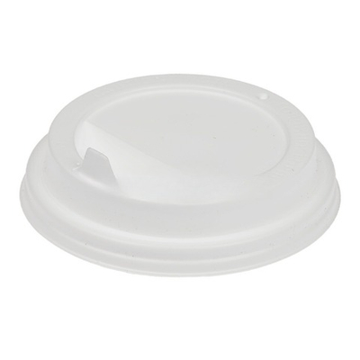 Крышка для стакана (d-80 мм) закрытый питейник БЕЛАЯ матовая УК-80К Каштан (100/2000 шт.)