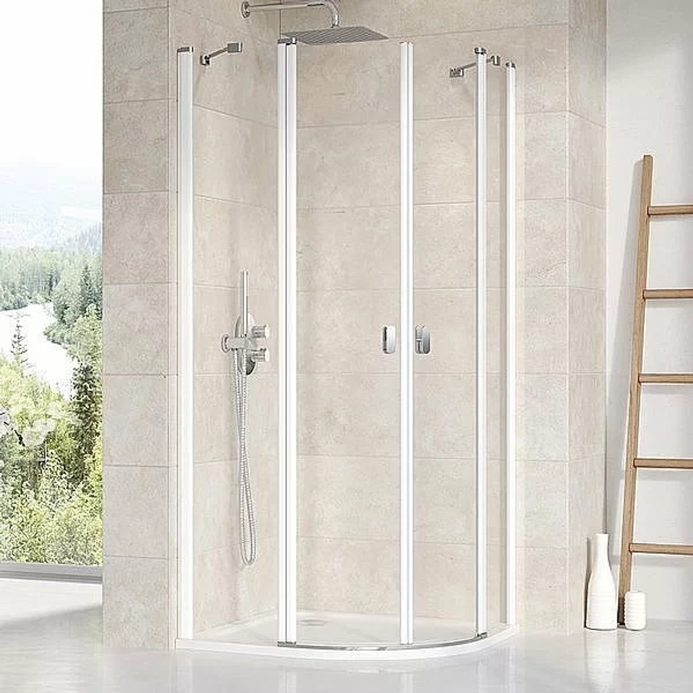 Душевой уголок Ravak Chrome CSKK4 90х90 профиль белый/стекло прозрачное