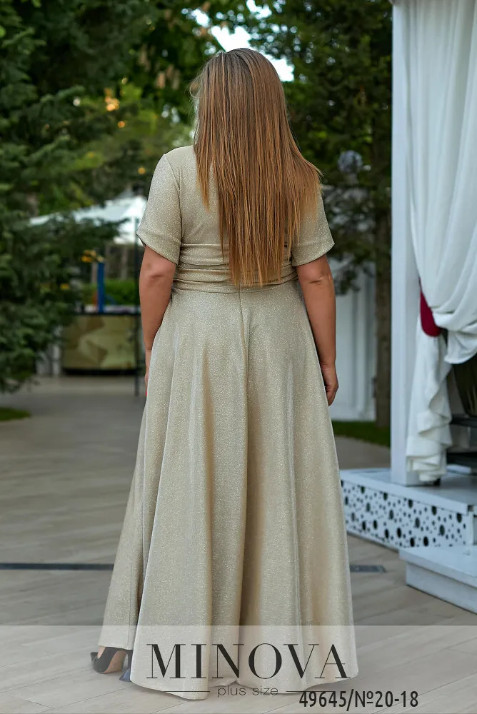 Платье 20-18-золотисто-бежевый Minova