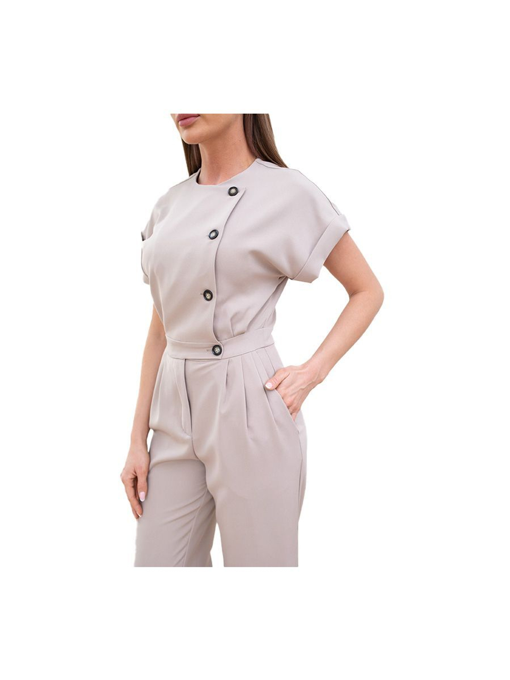 Комбинезон медицинский женский Dr. Nice DRN277 Beauty, черный, 46-48