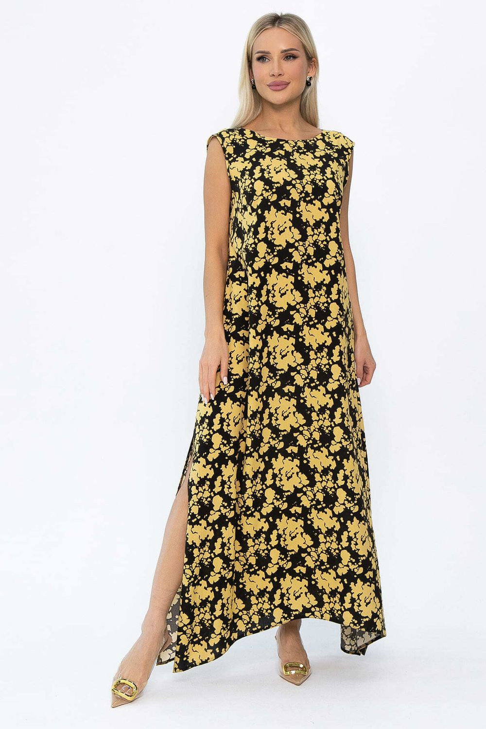 Платье Иниша (черно-желтое) П13924-4М LT Collection