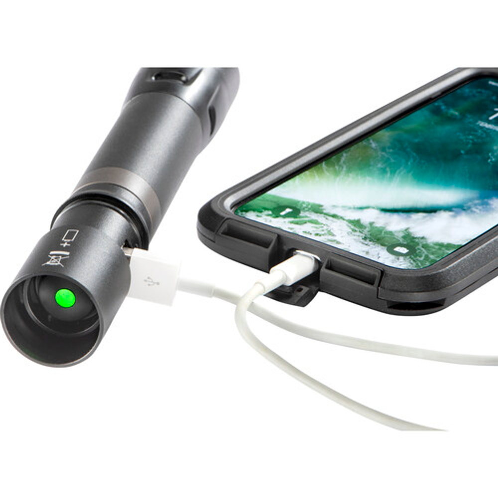 Тактический аккумуляторный фонарь Pelican™ 5050R с регулируемым лучом, черный