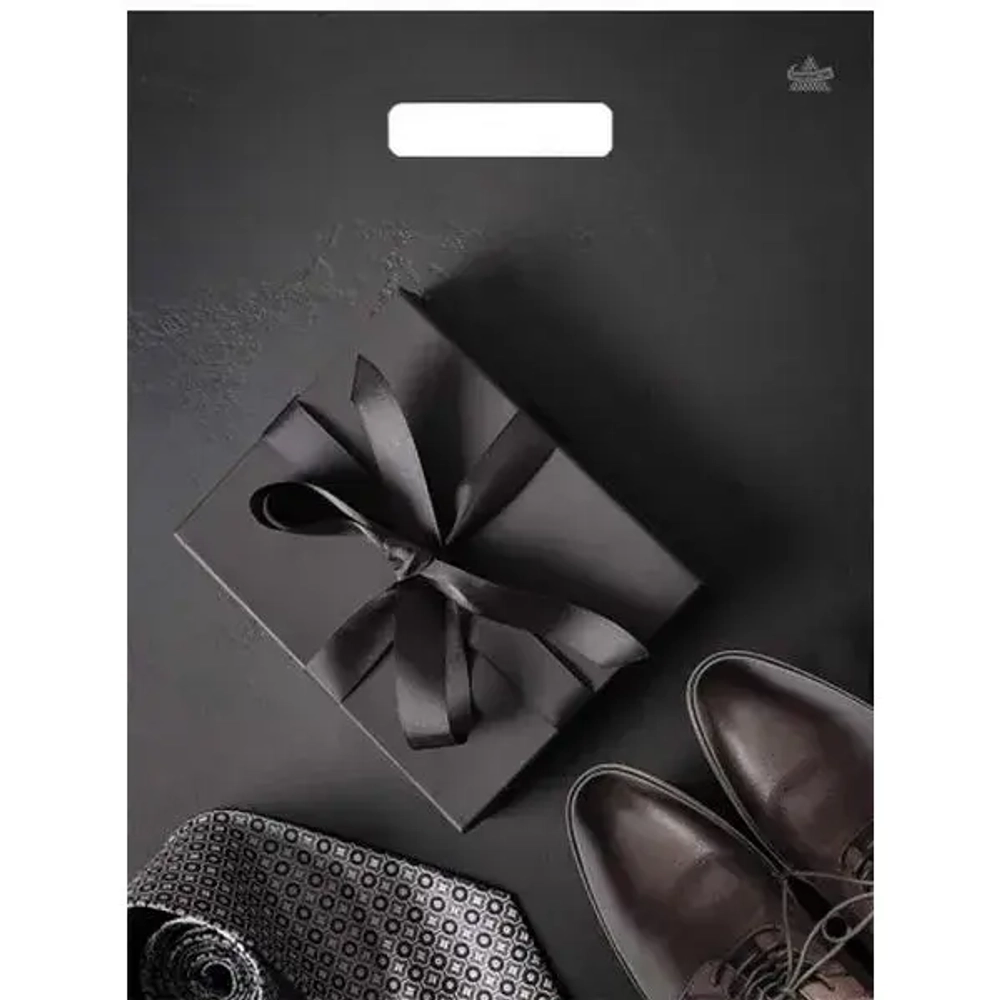 Пакет ПЭ с вырубной ручкой 31см Мужской фасон Ламинированный Тико (х5 (комплект 50 шт)