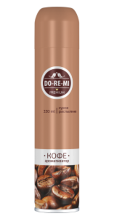 Освежитель воздуха ДО-РЕ-МИ Премиум Кофе (сухое распыление) 330 мл.
