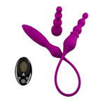 Двухсторонний гибкий вибромассажер с дистанционным управлением Adrien Lastic 2X+LRS