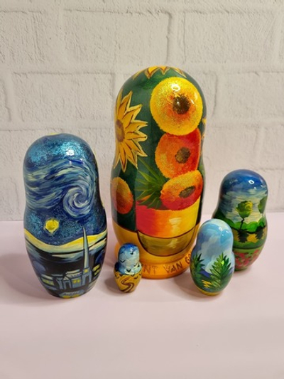 Матрешка "Подсолнухи" ван гог