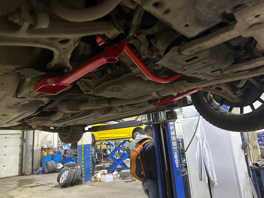 Усилитель переднего подрамника (поперечный) Subaru Levorg (ПОД ЗАКАЗ)