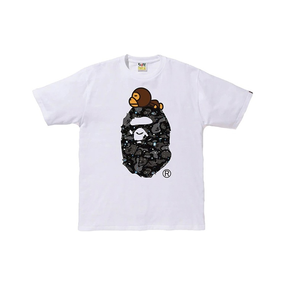 A Bathing Ape Space Camo Milo On Big Ape Tee