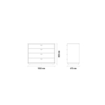 Комод (белый) ENZA HOME POLKA EH56254